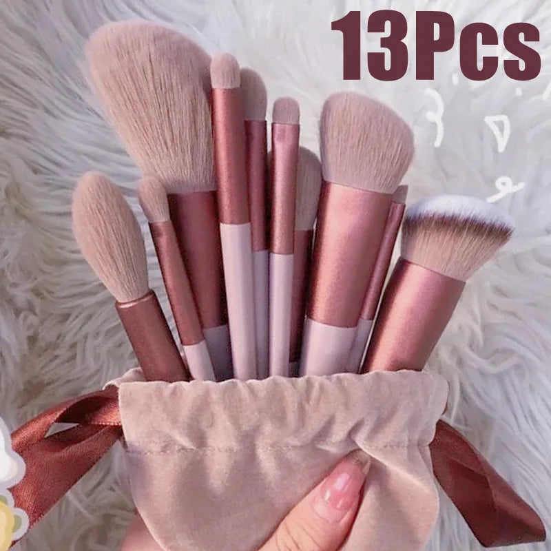 13 PCS Conjunto de pincéis de maquiagem